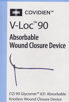 Рис.1. Внешний вид безузлового устройства для ушивания ран V-Loc™.