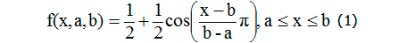 Формула 1. Гармоническая S-образная сплайн-функция принадлежности (S-класс)